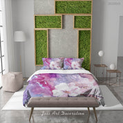 3D Watercolour Floral Quilt Cover Set Bedding Set Duvet Cover Pillowcase 542