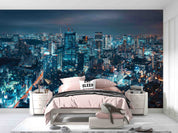 3D Night City Tall Buildings View Wall Mural Wallpaper GD 4752- Jess Art Decoration