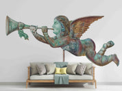 3D Hand Drawn Angel Sculpture Wallpaper Wall Mural Wall Decor Wall Art Wall Sticker Remoable Wallpaper LQH