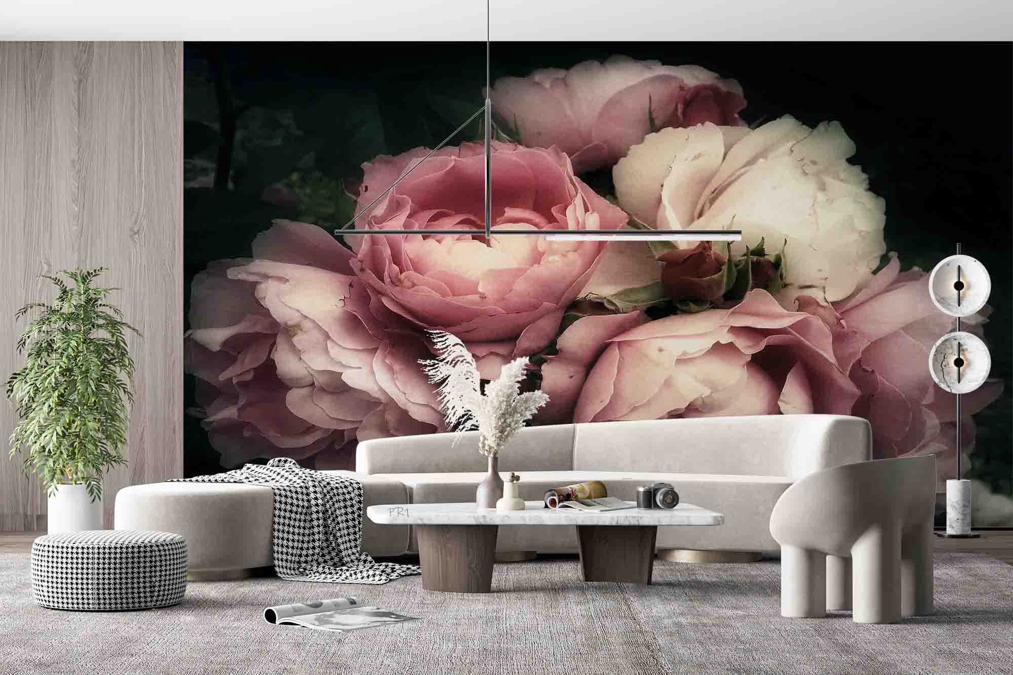 3D Vintage Rose Flower Background Wall Mural Wallpaper GD 3640- Jess Art Decoration