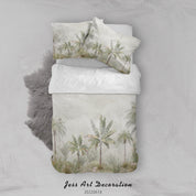 3D Forest Tree Pale Green Quilt Cover Set Bedding Set Duvet Cover Pillowcase 678