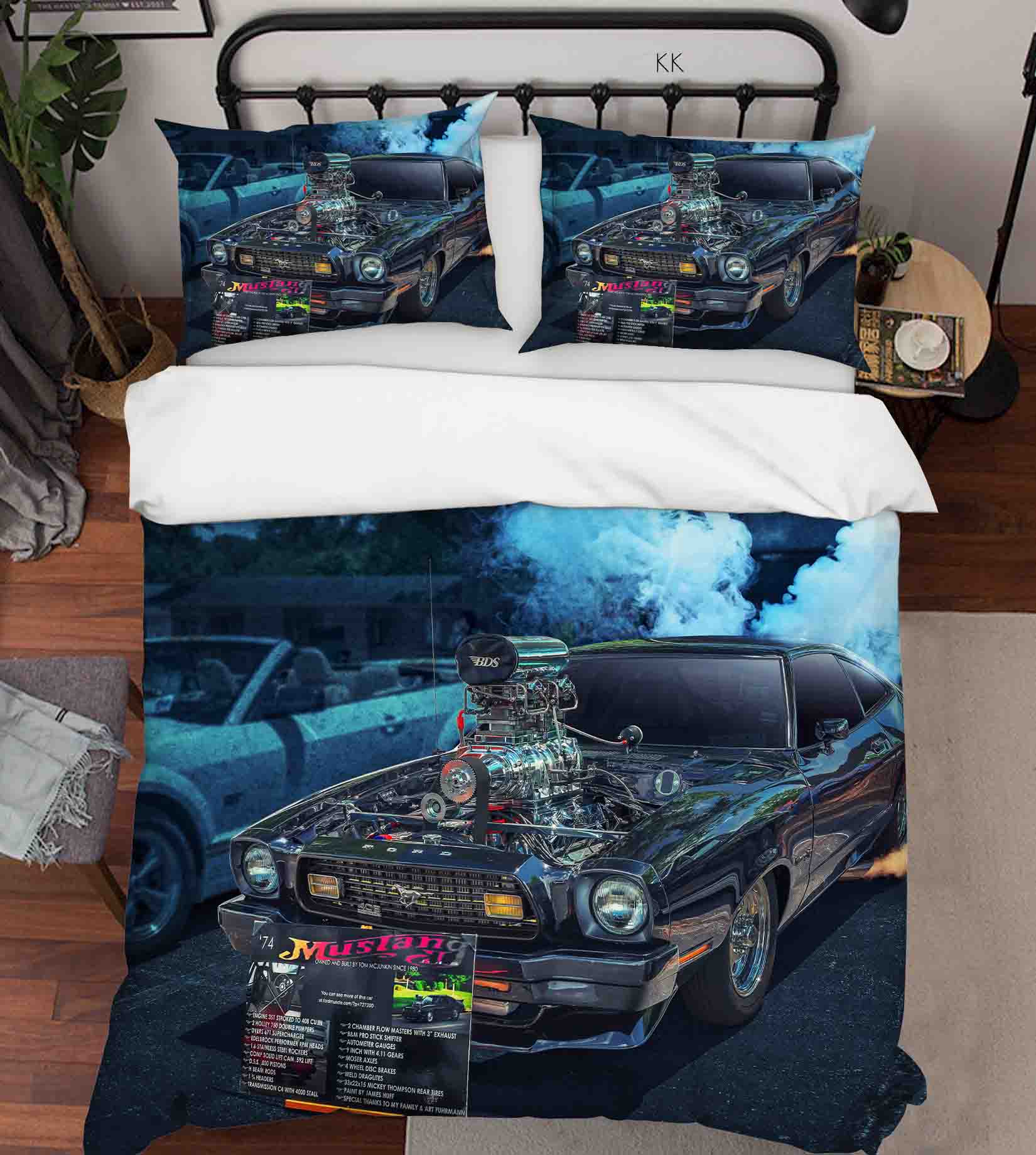 3D Automobile House Fog Quilt Cover Set Bedding Set Duvet Cover Pillowcase 368