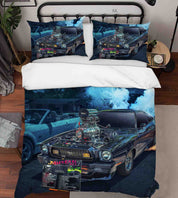 3D Automobile House Fog Quilt Cover Set Bedding Set Duvet Cover Pillowcase 368