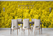 3D Yellow Rapeseed Field Floral Wallpaper Wall Mural Wall Decor Wall Art Wall Sticker Remoable Wallpaper