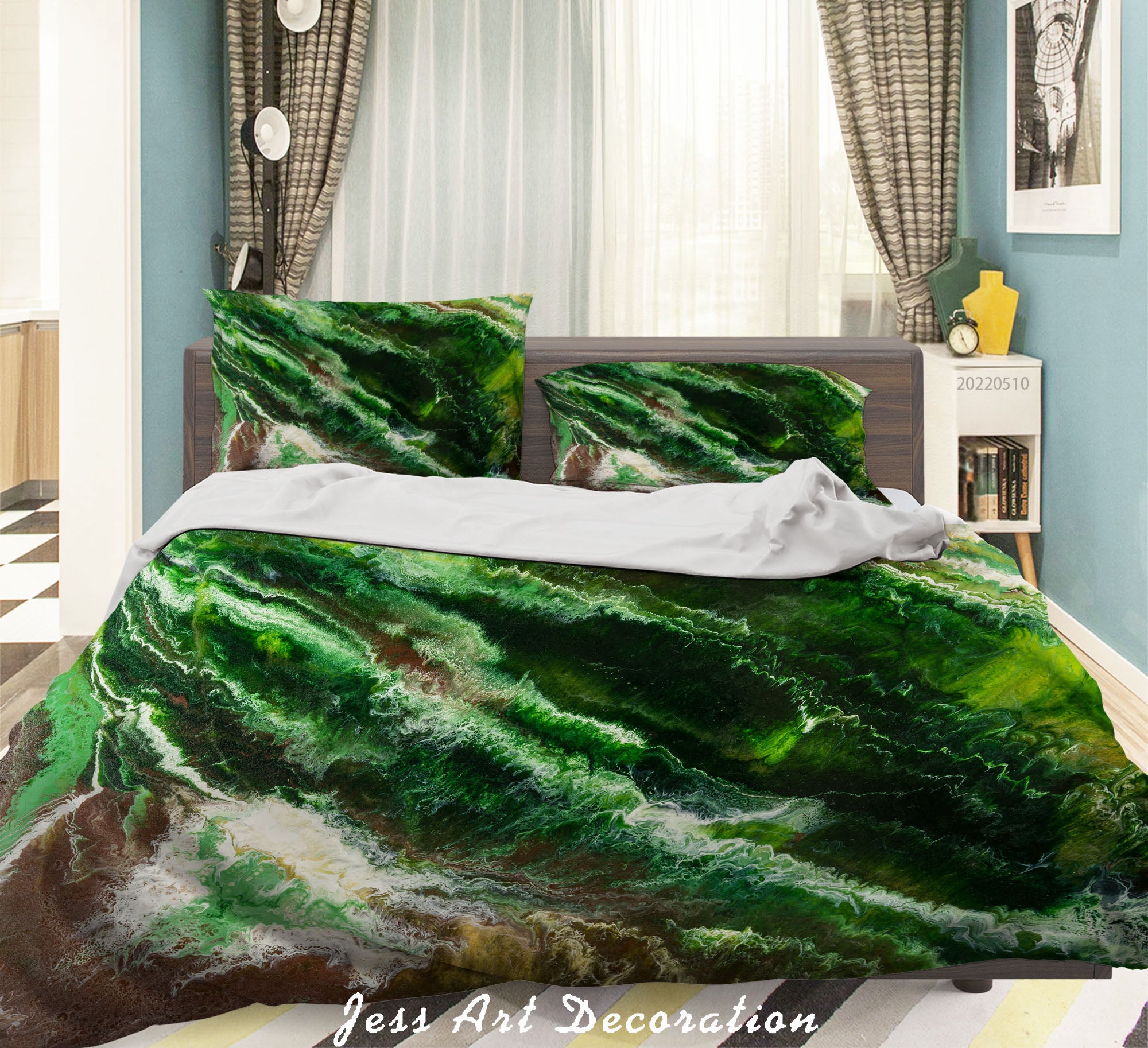 3D Sandbeach Sea Wave Quilt Cover Set Bedding Set Duvet Cover Pillowcase 07