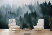 3D Fir Forest Misty Scenery Wall Mural Wallpaper GD 4689- Jess Art Decoration