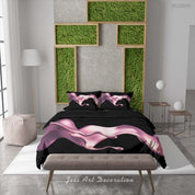 3D Graffiti Float Black Quilt Cover Set Bedding Set Duvet Cover Pillowcase 573