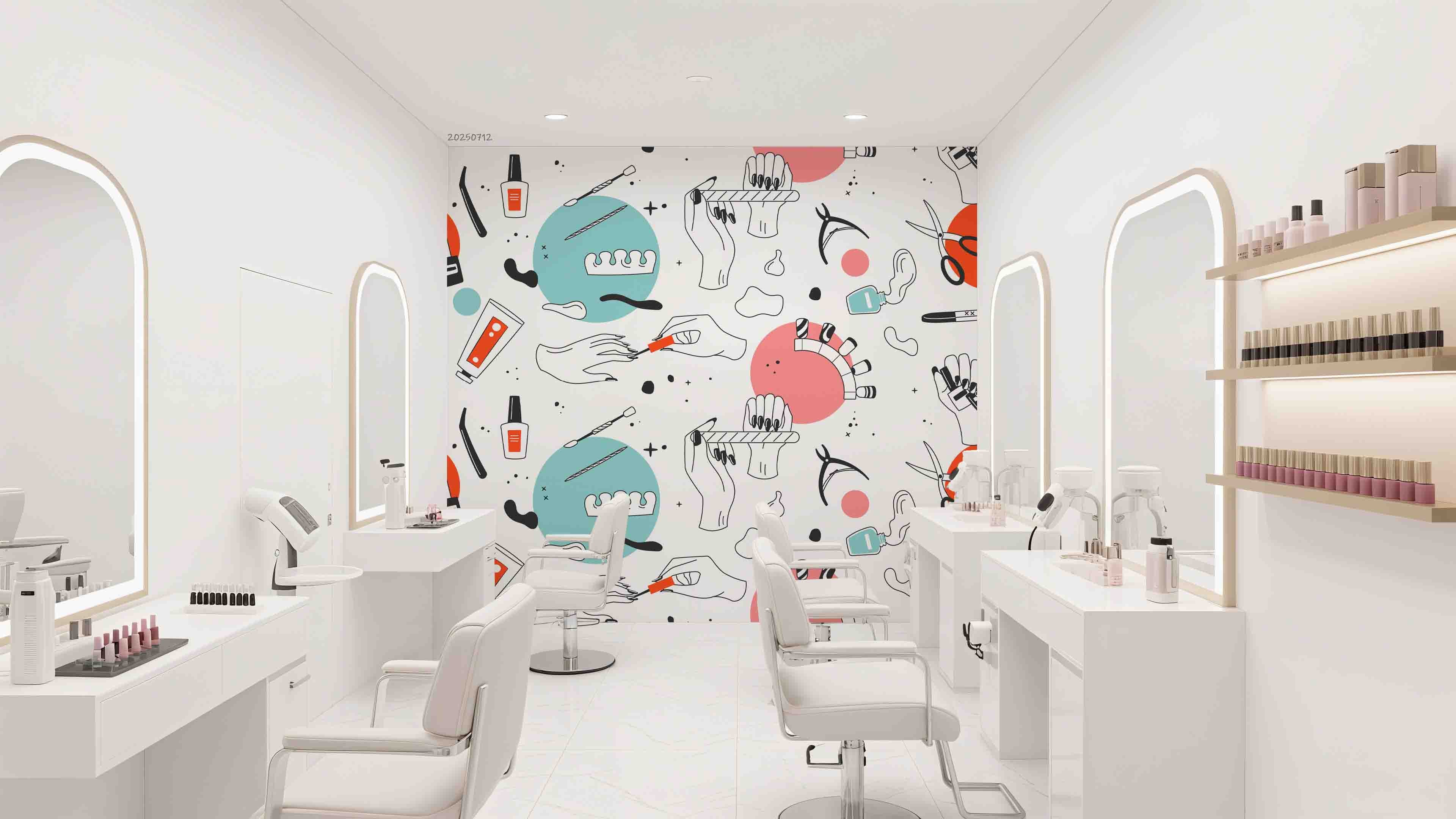 3D Salon Shop Beauty Salon Nail Salon Wall Mural Wallpaper 25