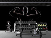 3D Gym Fitness Gymnasium Dumbbell Wall Mural Wallpaper 68