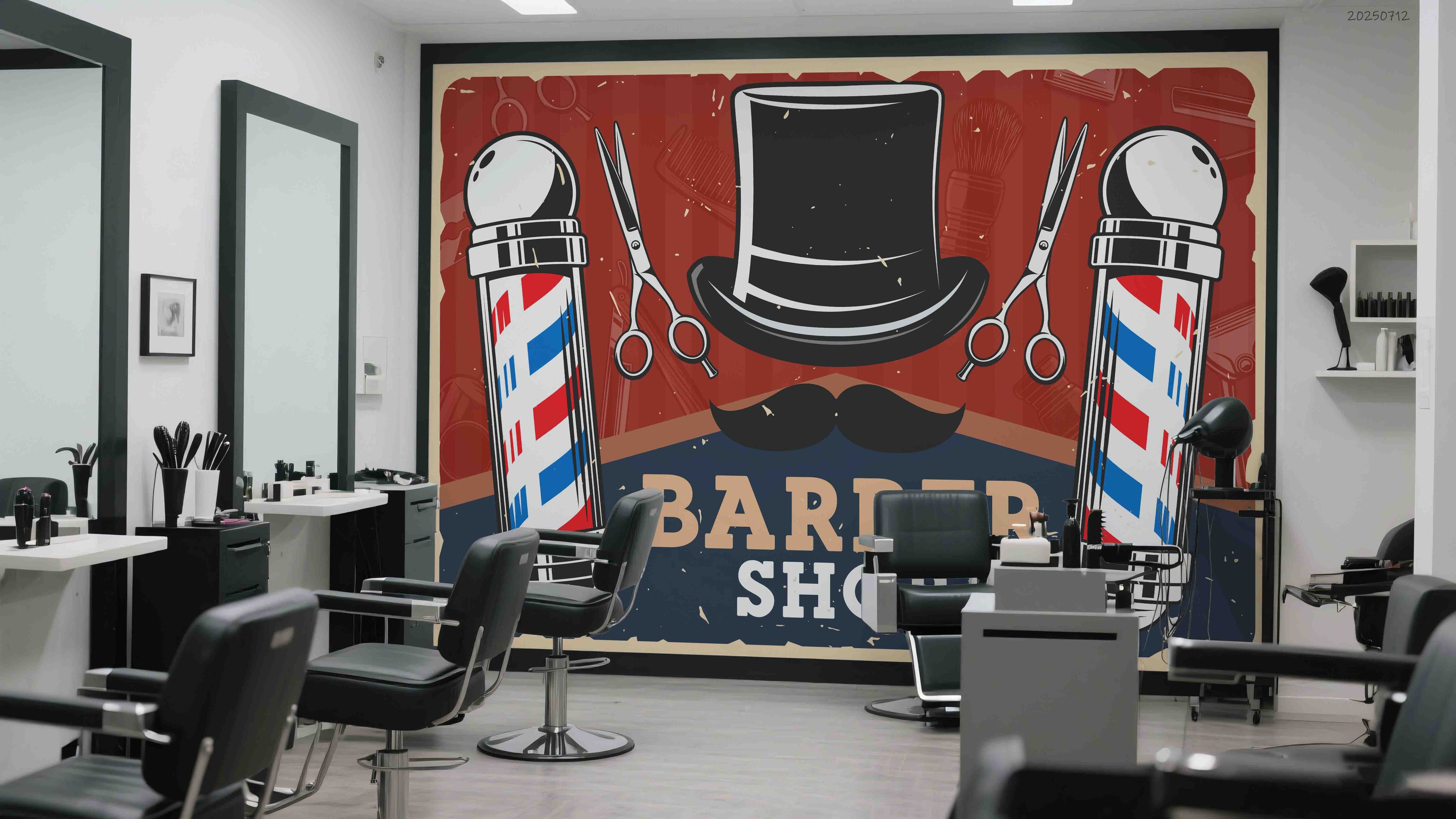 3D Salon Shop Beauty Salon Barber Shop Wall Mural Wallpaper 60