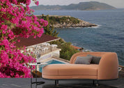 3D Sea Villa Floral Mountain Tree Grassland Wall Mural Wallpaper YXL 2568