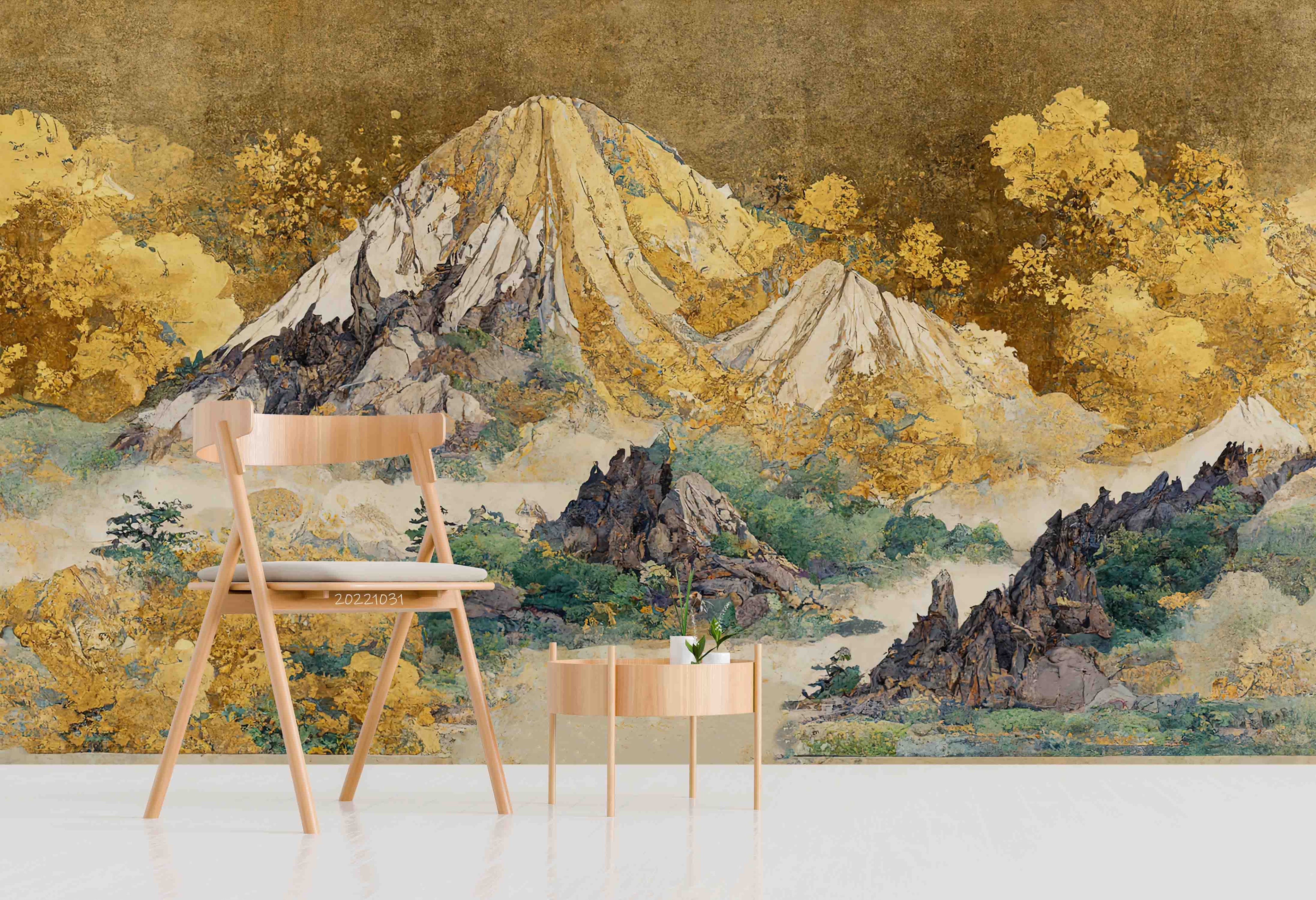 3D Japanese Nature Asian Culture Mountains Rocks Wall Mural Wallpaper GD 3047- Jess Art Decoration