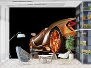3D Brown Sports Car Pattern Wallpaper Wall Mural Wall Decor Wall Art Wall Sticker Remoable Wallpaper