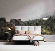 3D Forest House Lake Landscape Oil Painting Wallpaper Wall Mural Wall Decor Wall Art Wall Sticker Remoable Wallpaper LQH 14