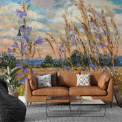 3D Oil Painting Tree Leaf Morning Glory Wall Mural Wallpaper YXL 116