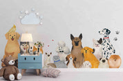 3D Cartoon Animal Dog Cute Kids Wallpaper Wall Mural Wall Decor Wall Art Wall Sticker Remoable Wallpaper