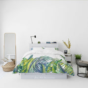 3D Selva Leaf Quilt Cover Set Bedding Set Duvet Cover Pillowcase 516
