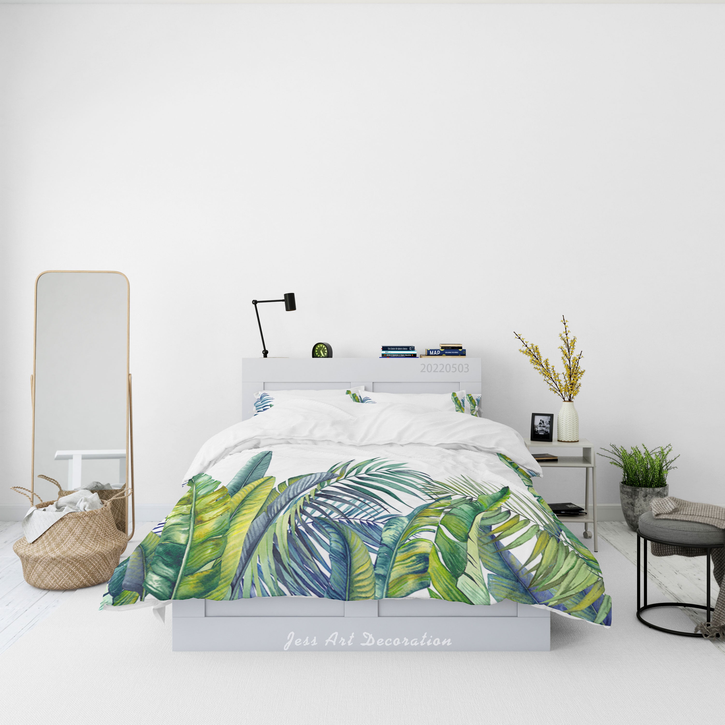 3D Selva Leaf Quilt Cover Set Bedding Set Duvet Cover Pillowcase 516
