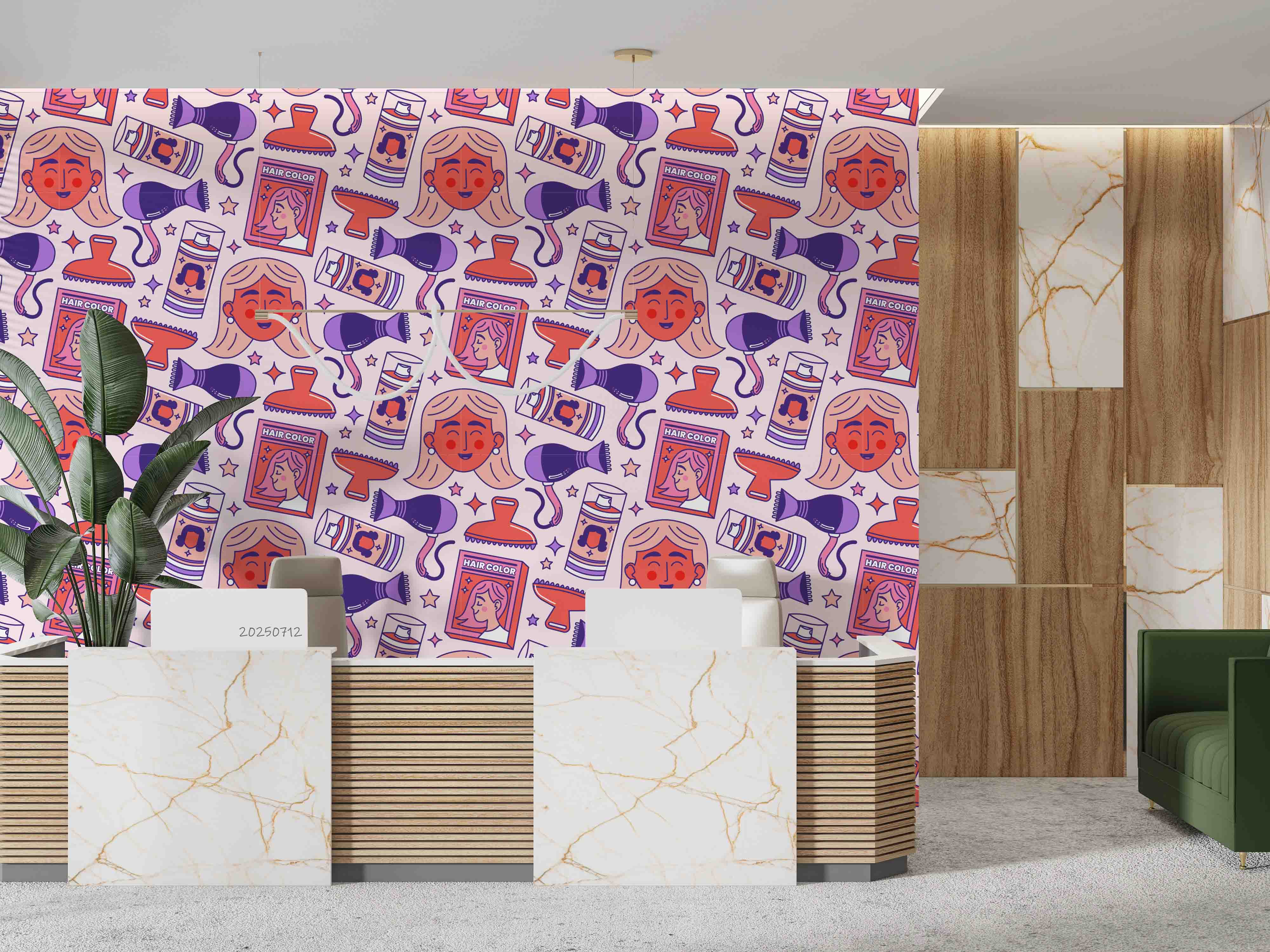 3D Salon Shop Beauty Salon Barber Shop Wall Mural Wallpaper 37