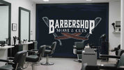 3D Salon Shop Beauty Salon Barber Shop Wall Mural Wallpaper 62