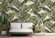 3D Retro Tropical Banana Leaf Wall Mural Wallpaper GD 4688- Jess Art Decoration