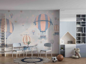 3D Hydrogen Balloon Star Sky Blue Wall Mural Wallpaper YXL 359