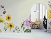 3D Colorful Floral Border Wall Mural Wallpaper GD 3453- Jess Art Decoration