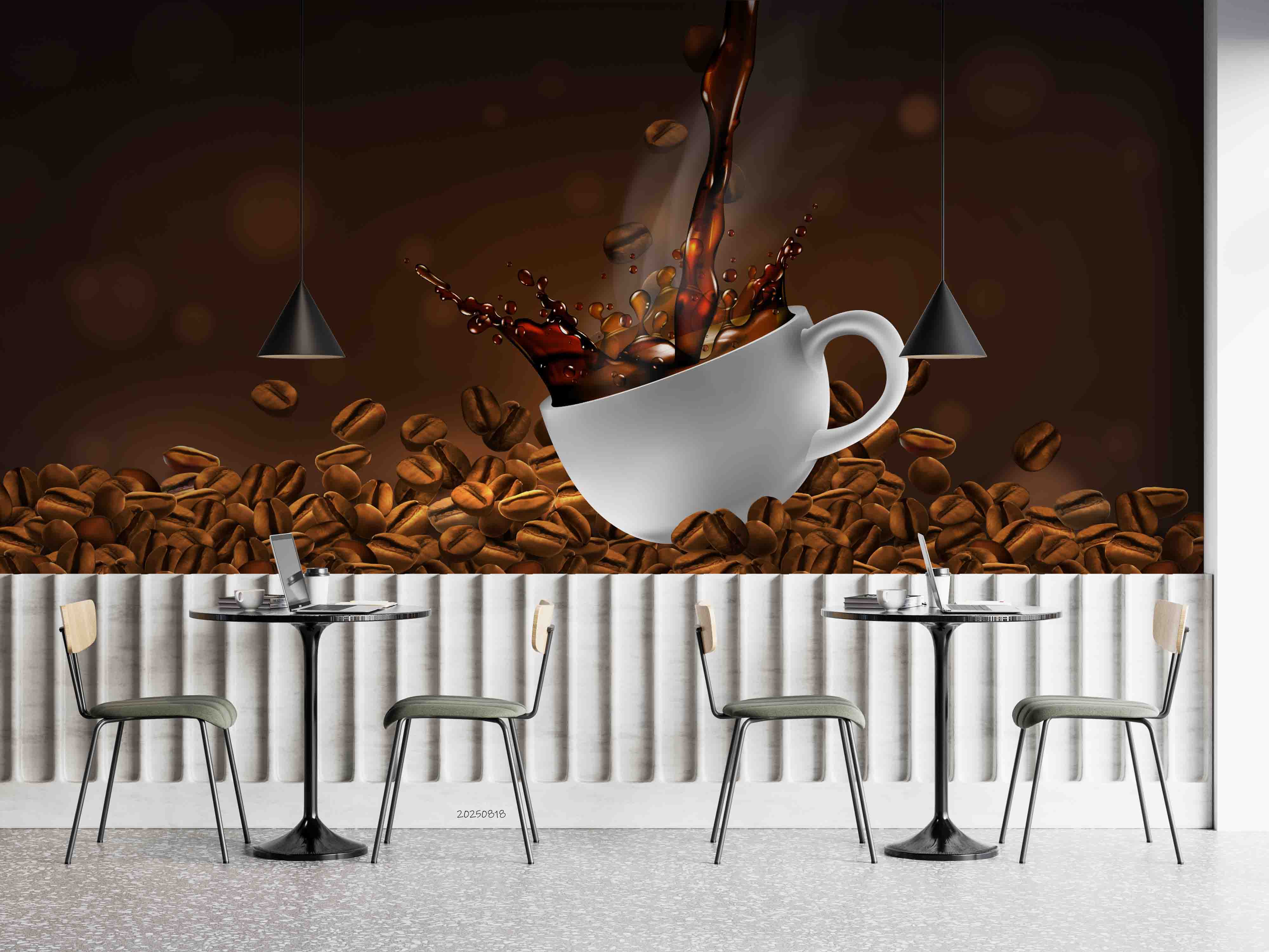 3D Coffee Shop Wall Mural Wallpaper 29