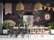 3D Restaurant Snack Bar Coffee Shop Wall Mural Wallpaper 42