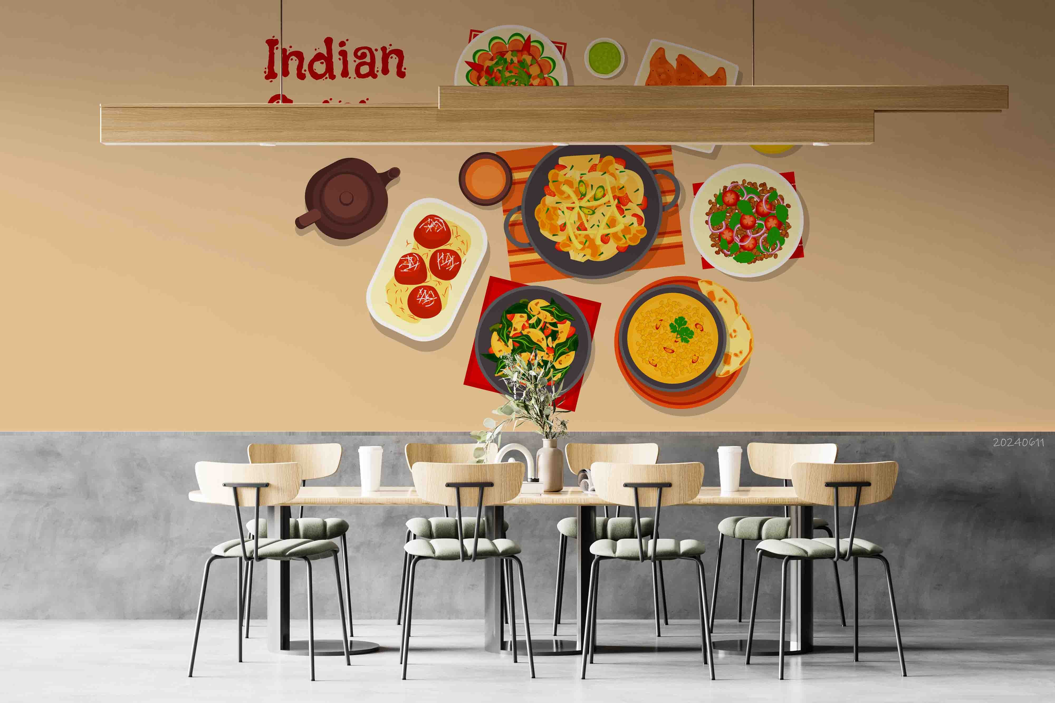 3D Stir-fry Watermelon Burger Croci Wall Mural Wallpaper YXL 295