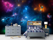 3D Starry Sky Universe Dark Blue Star Wall Mural Wallpaper YXL 20- Jess Art Decoration