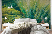 3D Green Wheat Ear Pattern Wallpaper Wall Mural Wall Decor Wall Art Wall Sticker Remoable Wallpaper