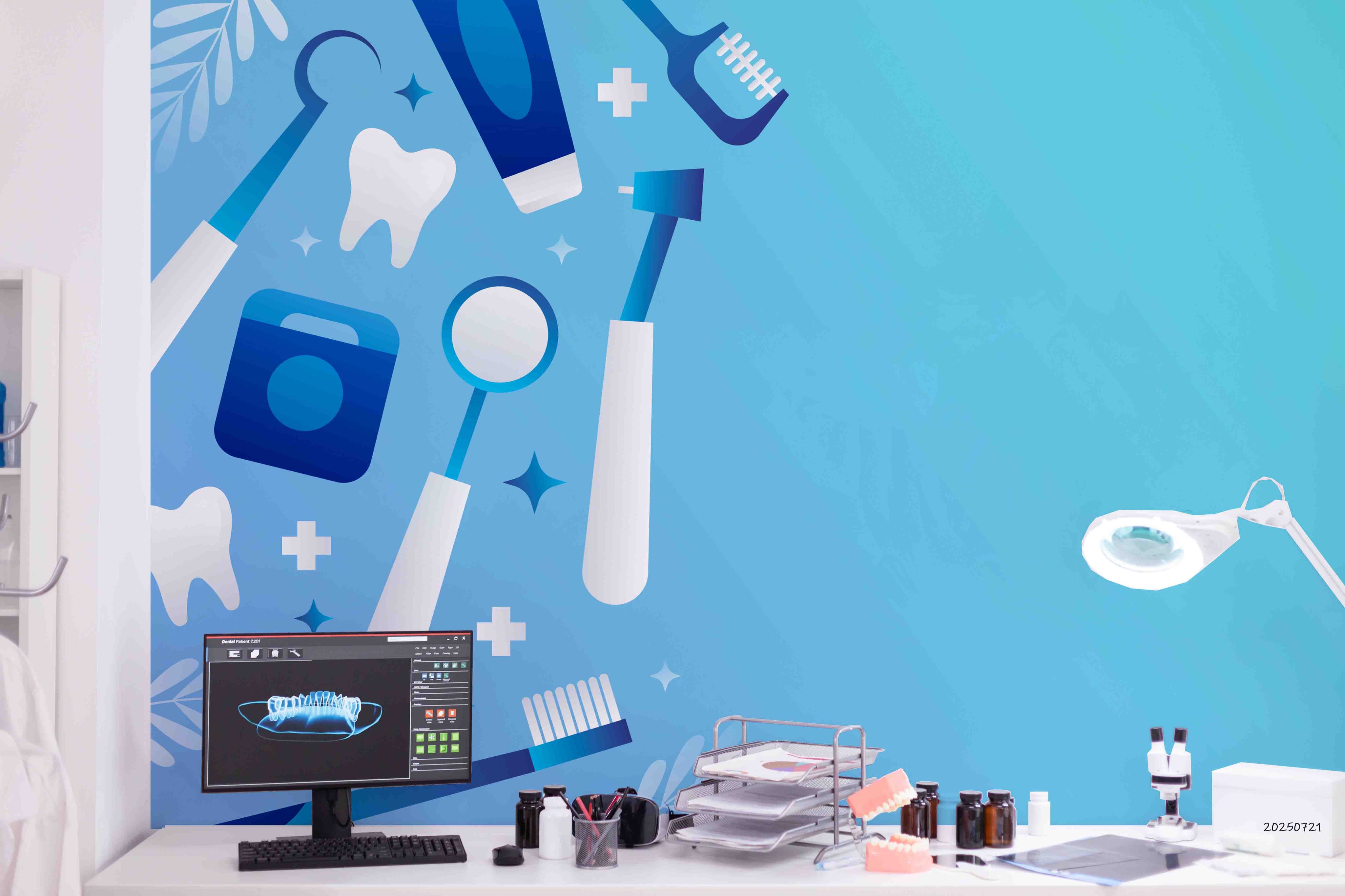 3D Clinic Hospital Rehabilitation Center Medical Healthcare Dental Stomatology Wall Mural Wallpaper 31