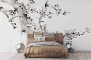 3D Ink Plum Blossom Branch Wallpaper Wall Mural Wall Decor Wall Art Wall Sticker Remoable Wallpaper LQH 40