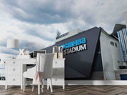 3D Architecture Stadium Cloud Sky Wall Mural Wallpaper YXL 430