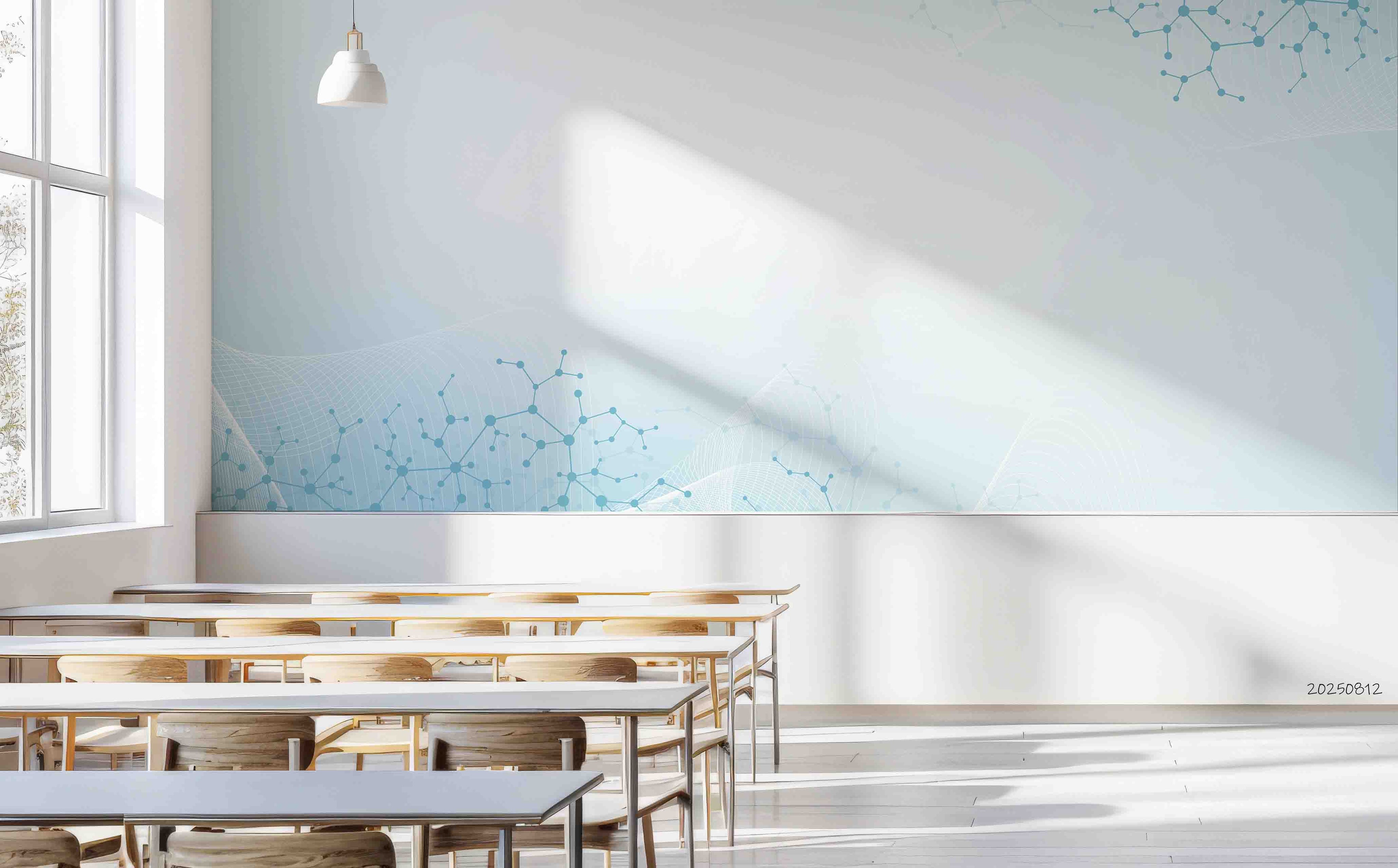 3D School STEM Science Lab Classroom Teaching Aid Technology Wall Mural Wallpaper 23