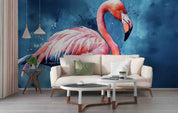3D Animal Flamingo Flamingo Wall Mural Wallpaper YXL 1873