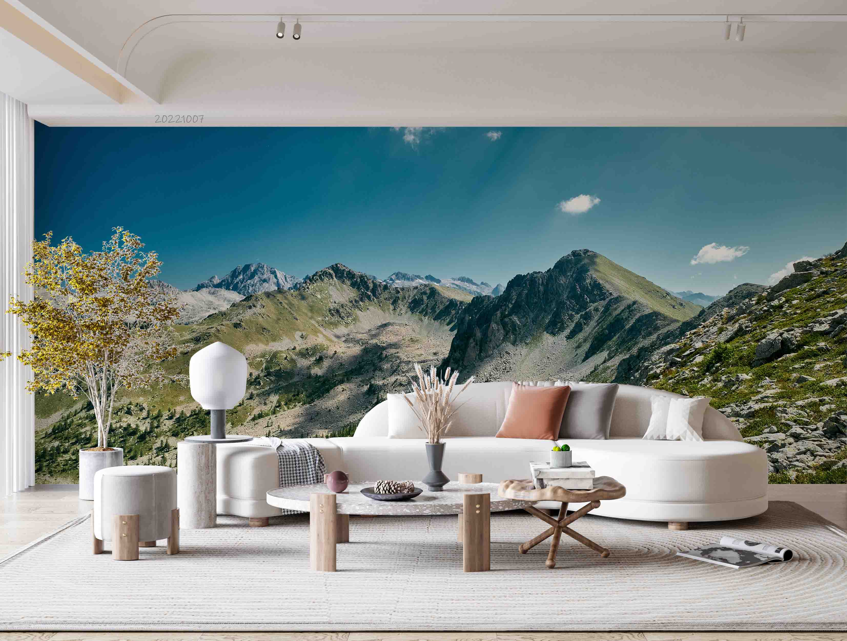 3D Stunning Scene Ridge French Riviera Wall Mural Wallpaper GD 3211- Jess Art Decoration
