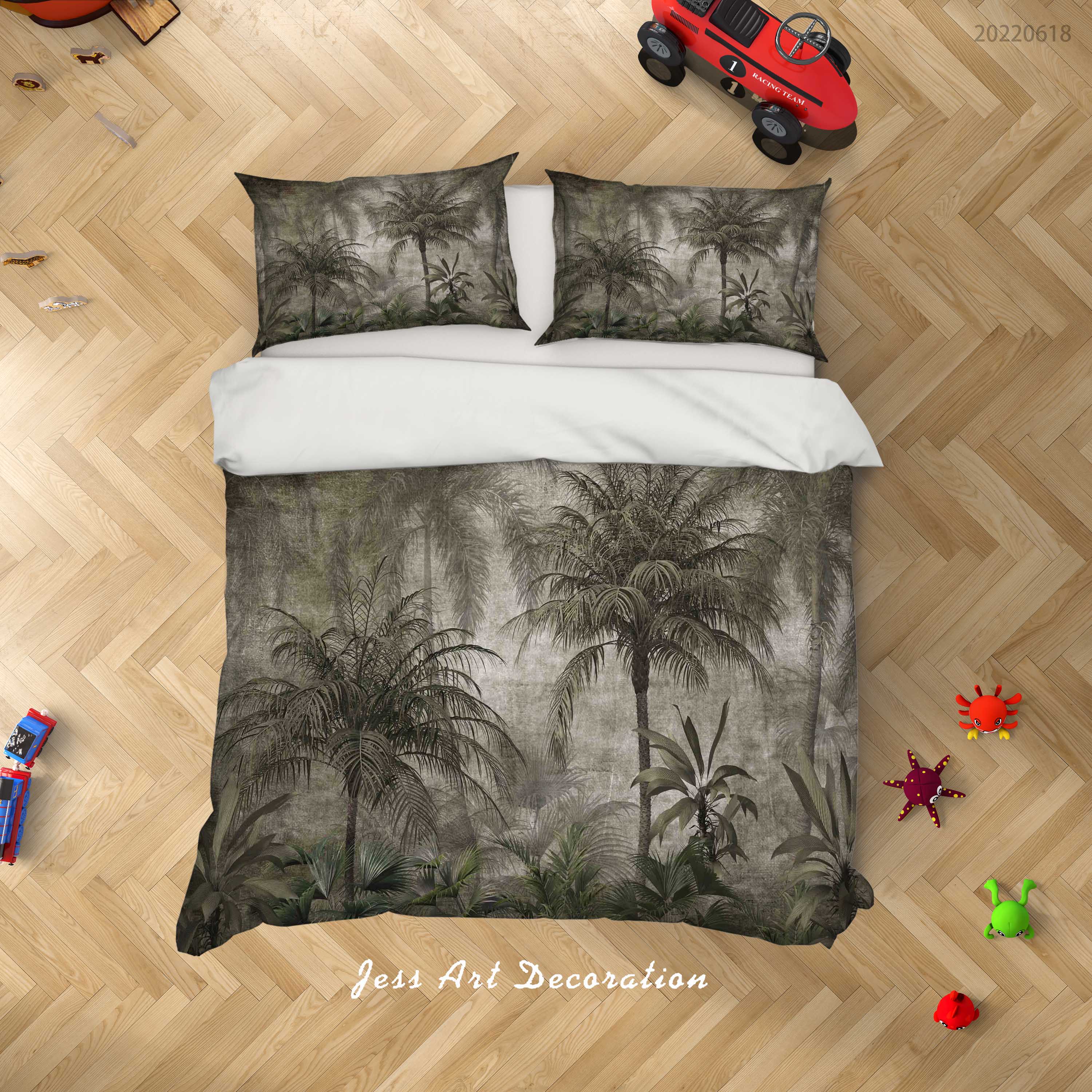3D Forest Tree Quilt Cover Set Bedding Set Duvet Cover Pillowcase 699