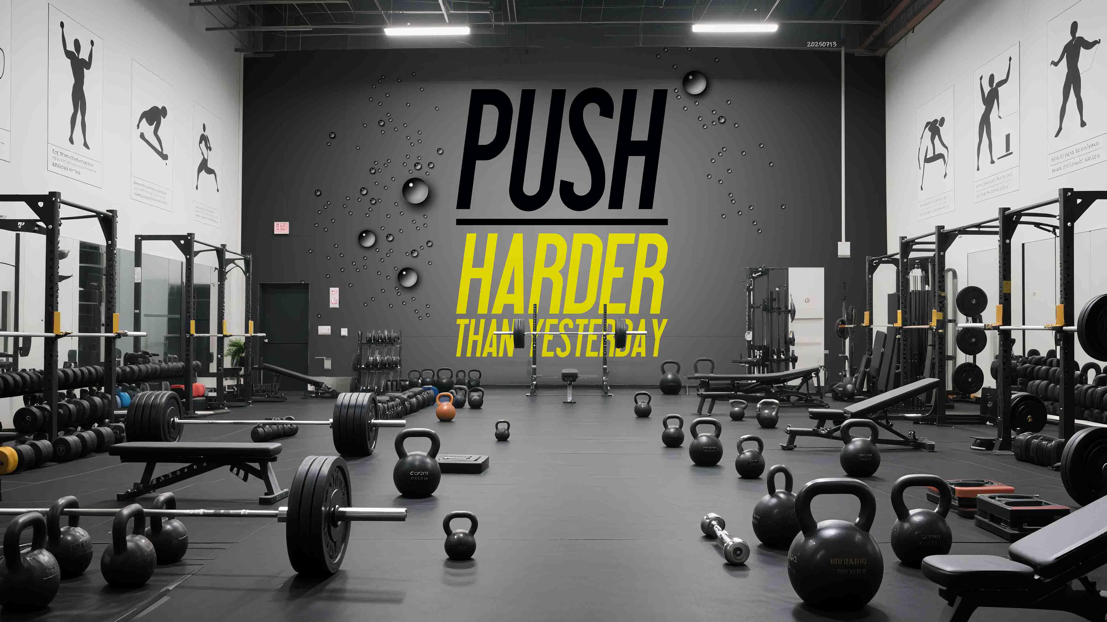 3D Gym Fitness Gymnasium Wall Mural Wallpaper 65