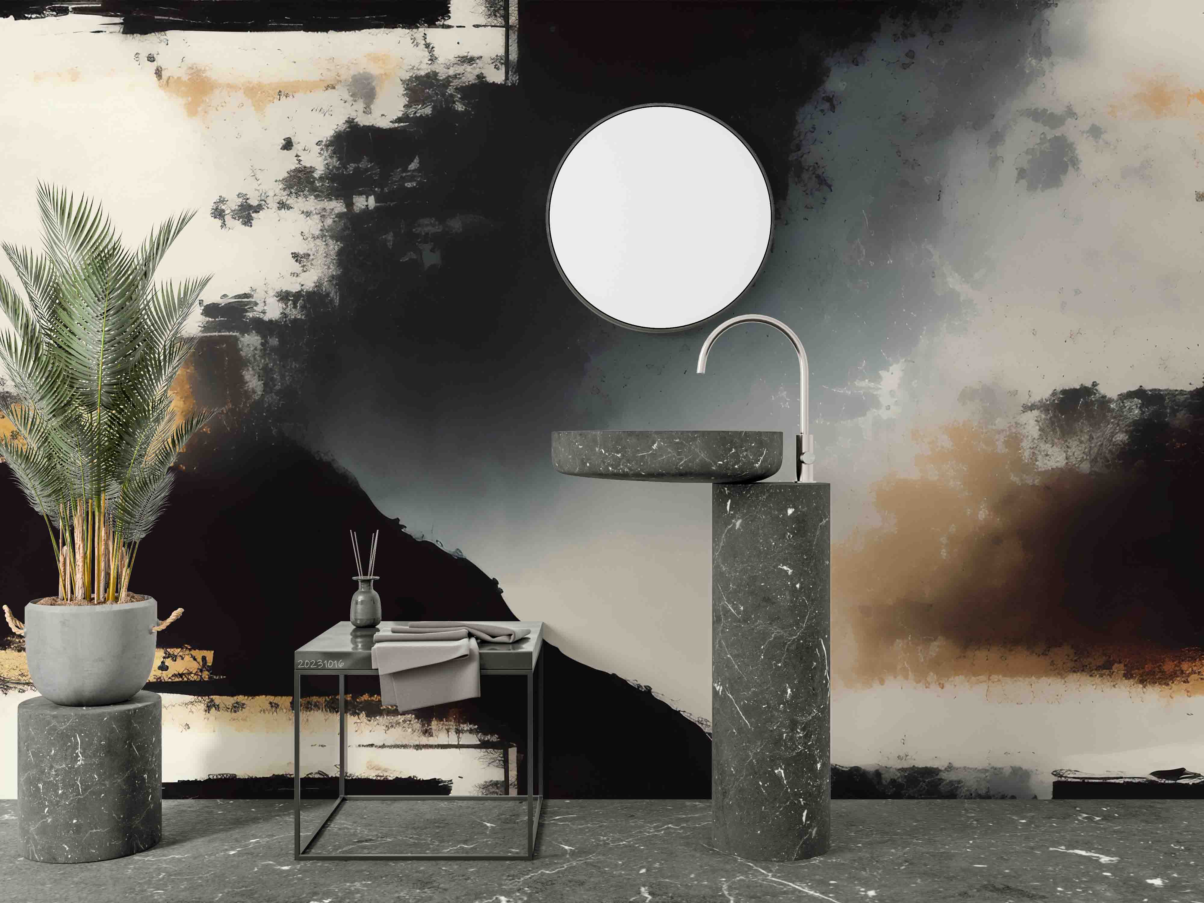 3D Abstract Mountain Sky Wall Mural Wallpaper YXL 2961