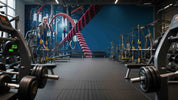 3D Gym Fitness Gymnasium Wall Mural Wallpaper 41