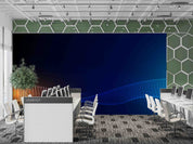 3D Office Business Technology Particle Mesh Wall Mural Wallpaper 4