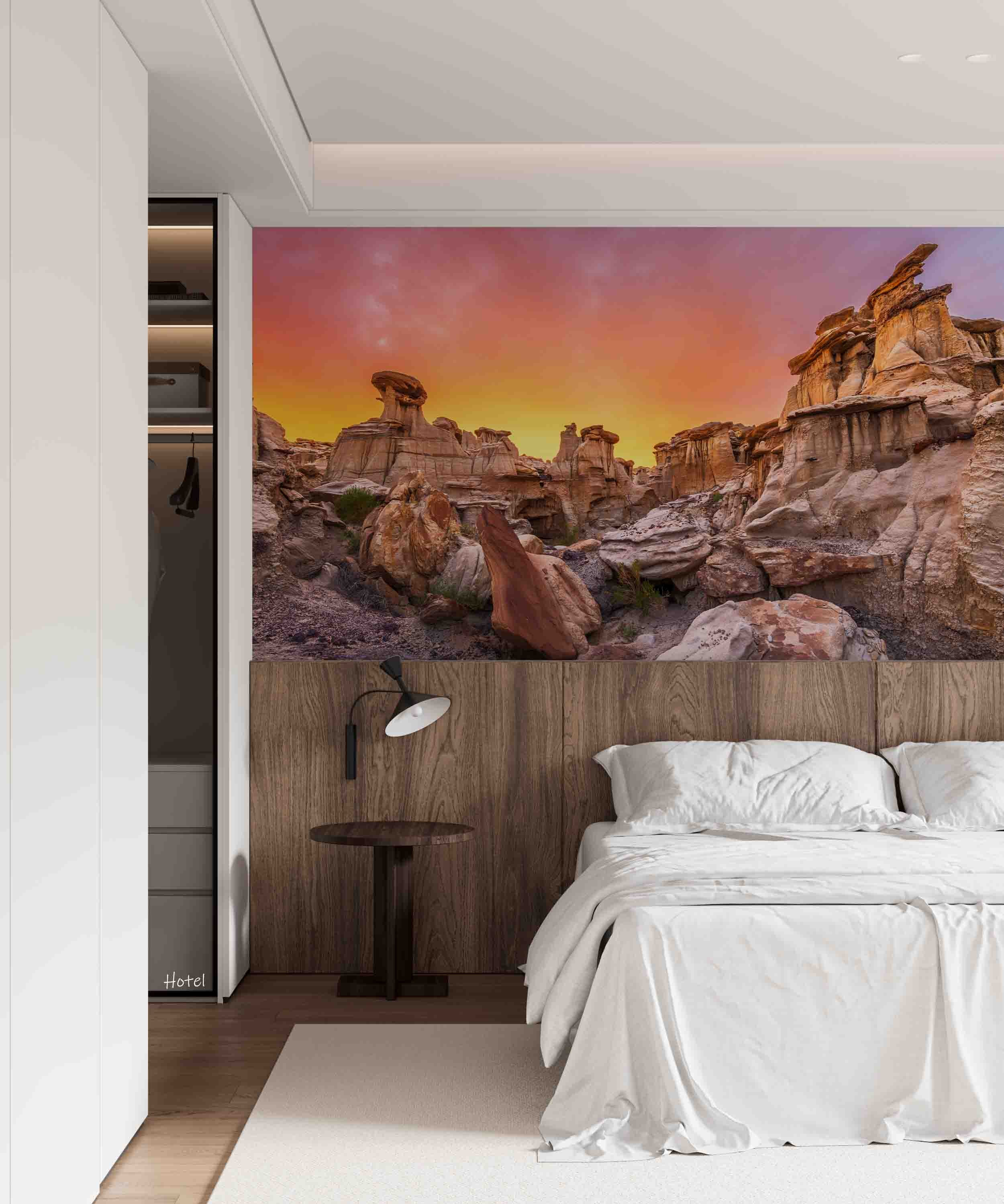 3D Hotel Inn Motel Hostel Resort Manor Scenery Stone Wall Mural Wallpaper 27