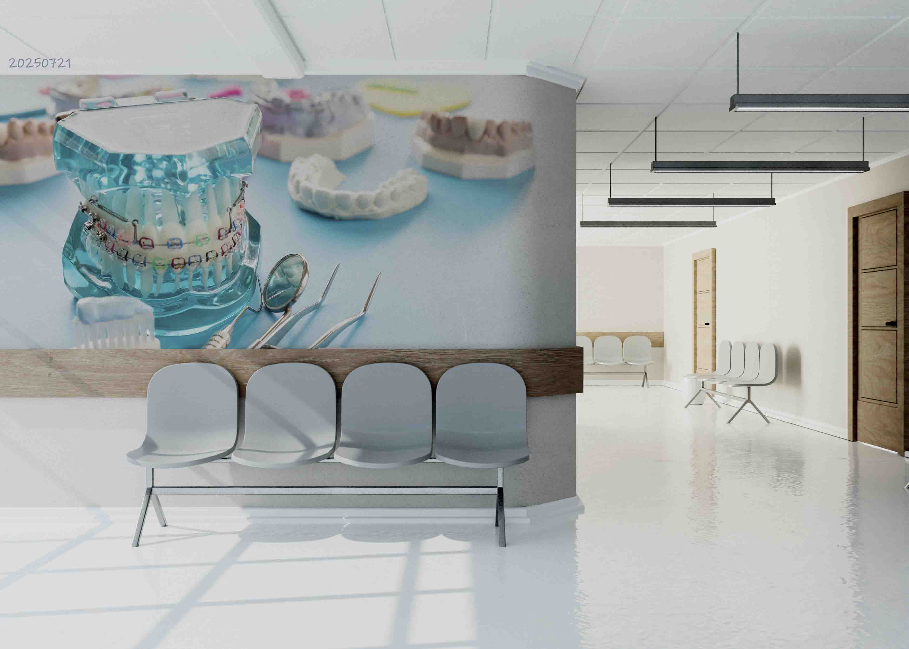 3D Dental Clinic Hospital Rehabilitation Center Stomatology Wall Mural Wallpaper JN 7