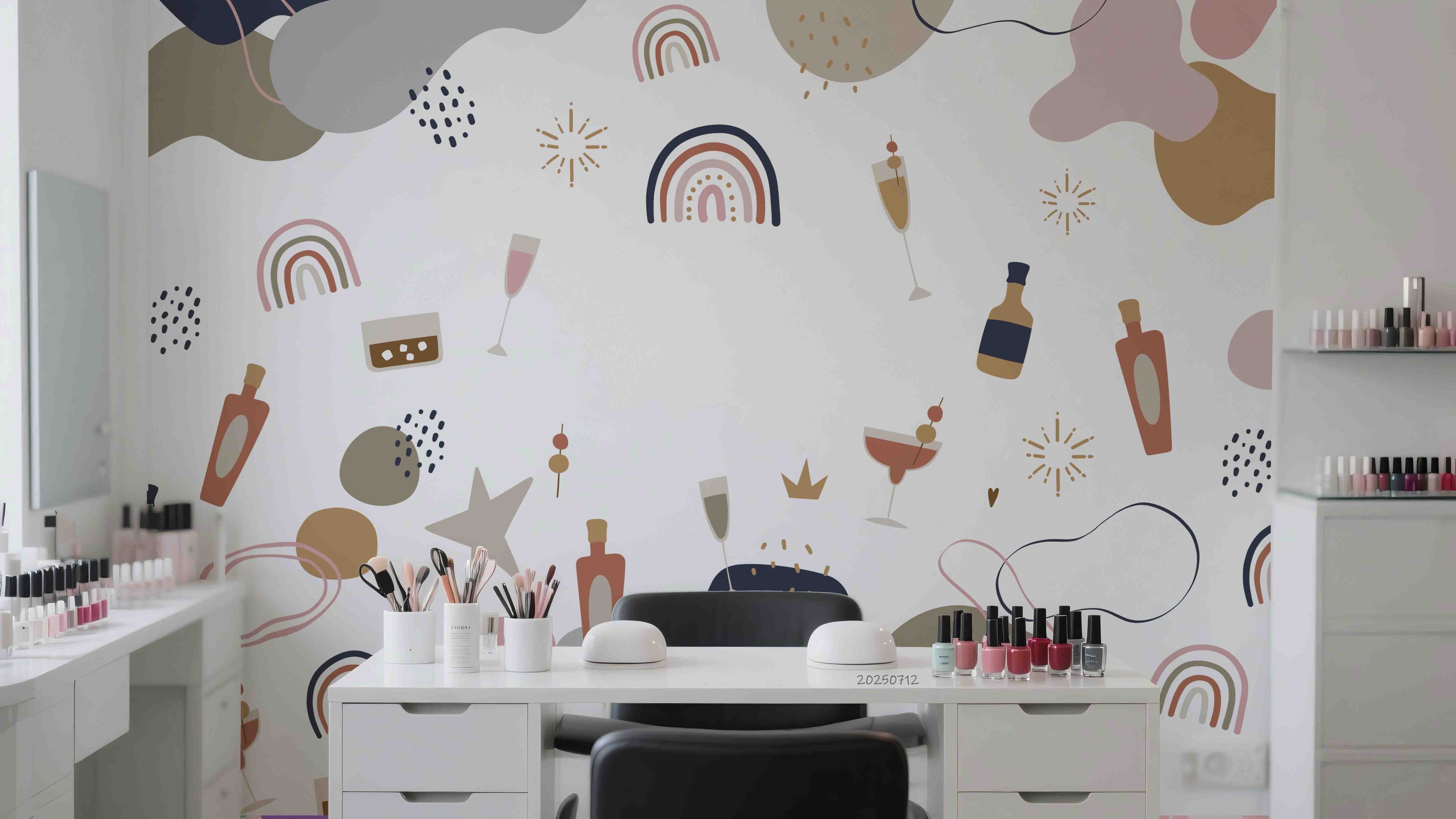 3D Salon Shop Beauty Salon Barber Shop Wall Mural Wallpaper 38