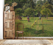 3D Oil Painting Village Green Trees Field Wall Mural Wallpaper GD 2959- Jess Art Decoration