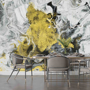 3D Abstract Black White Gold Marble Texture Background Wall Mural Wallpaper GD 4237- Jess Art Decoration