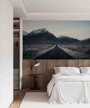 3D Hotel Inn Motel Hostel Resort Manor Landscape Mountains Wall Mural Wallpaper 3