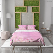 3D Floral Small Daisy Pink Quilt Cover Set Bedding Set Duvet Cover Pillowcase 317